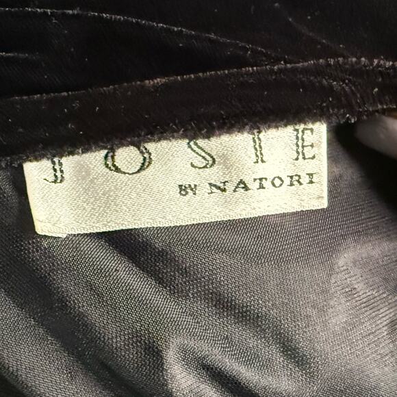 Vtg Josie By Natori Velvet Zebra Trim Statement Jacket Womens Size XL Old Money - Picture 6 of 6